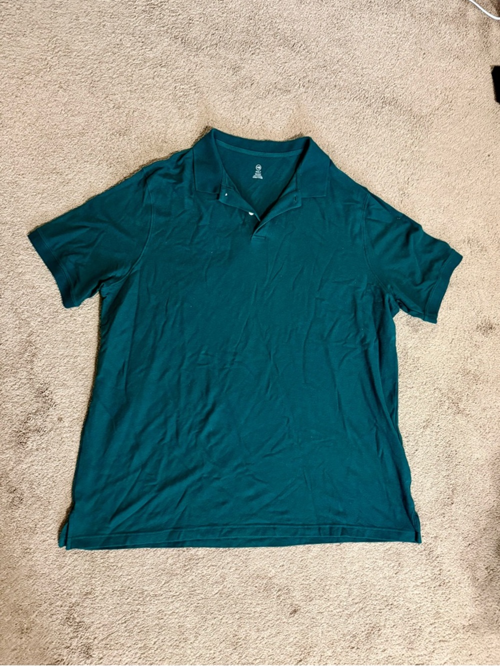 New Men's Forest Green Short-Sleeve Polo Shirt - 4xLT Classic Casual